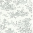 thumbnail image 1 of NextWall Argos Grey Chateau Toile Peel and Stick Wallpaper, 1 of 8
