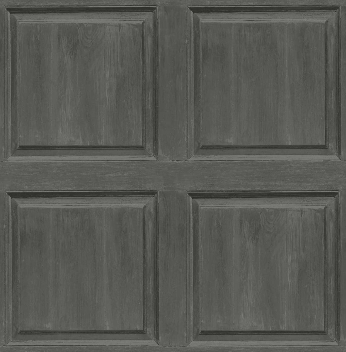 NextWall Arthouse Washed Faux Panel Peel and Stick Wallpaper 20.5 in. W x 18 ft. L - Charcoal