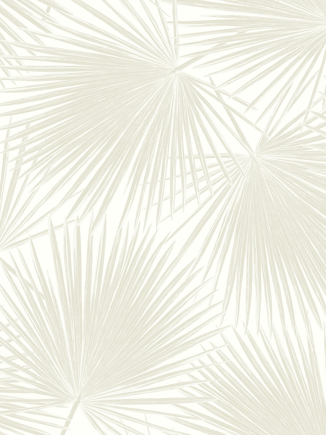 Sea Salt Vinyl Palm Leaf Peel and Stick Wallpaper Roll