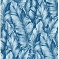 thumbnail image 1 of NextWall BAHA Banana Leaf Peel and Stick Wallpaper (Regatta Blue), 1 of 12