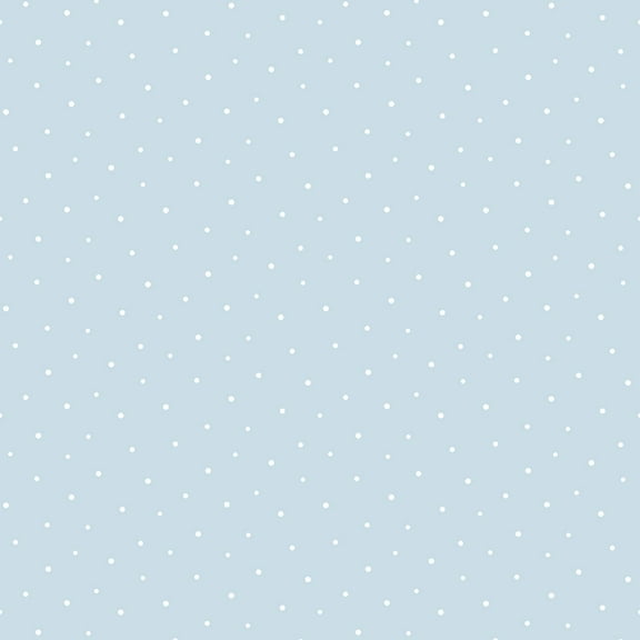 NextWall Baby Blue Polka Dots Peel and Stick Wallpaper