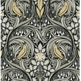 thumbnail image 1 of NextWall  Bird Ogee Peel and Stick Wallpaper 20.5 in. W x 18 ft. L - Ebony & Sepia, 1 of 7