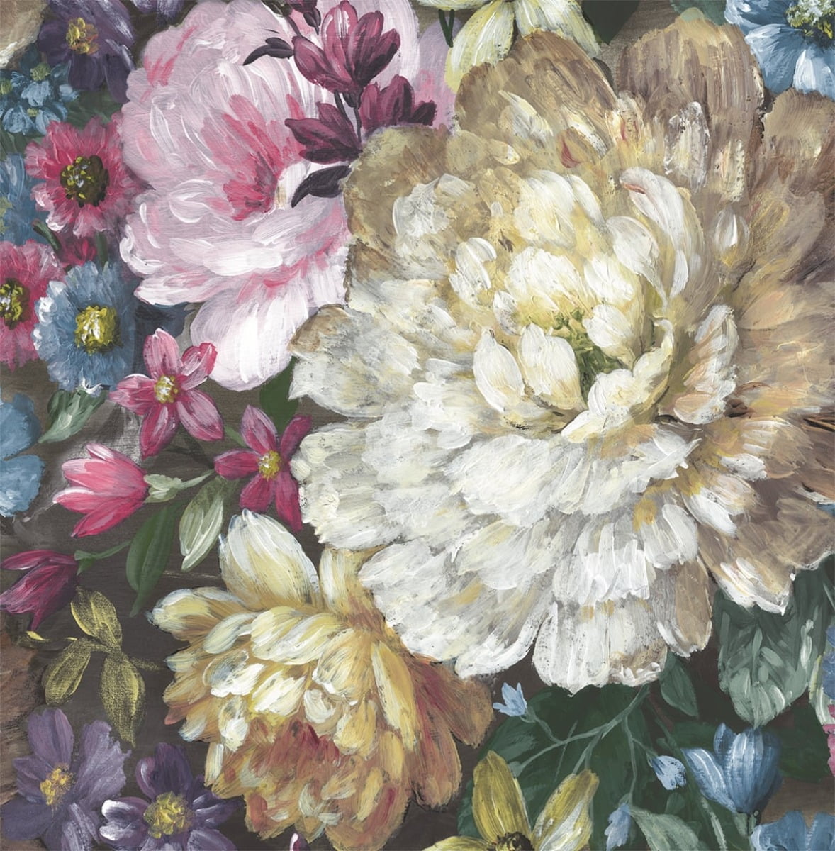 NextWall  Blooming Floral Peel And Stick Wallpaper - 20.5 in. W x 18 ft. L