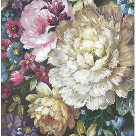 NextWall Blooming Floral Peel And Stick Wallpaper - 20.5 in. W x 18 ft. L