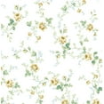 thumbnail image 1 of NextWall Blossom Floral Trail Peel and Stick Wallpaper (Wheatfield & Sage), 1 of 18