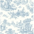 thumbnail image 1 of NextWall Blue Bell Chateau Toile Peel and Stick Wallpaper, 1 of 8