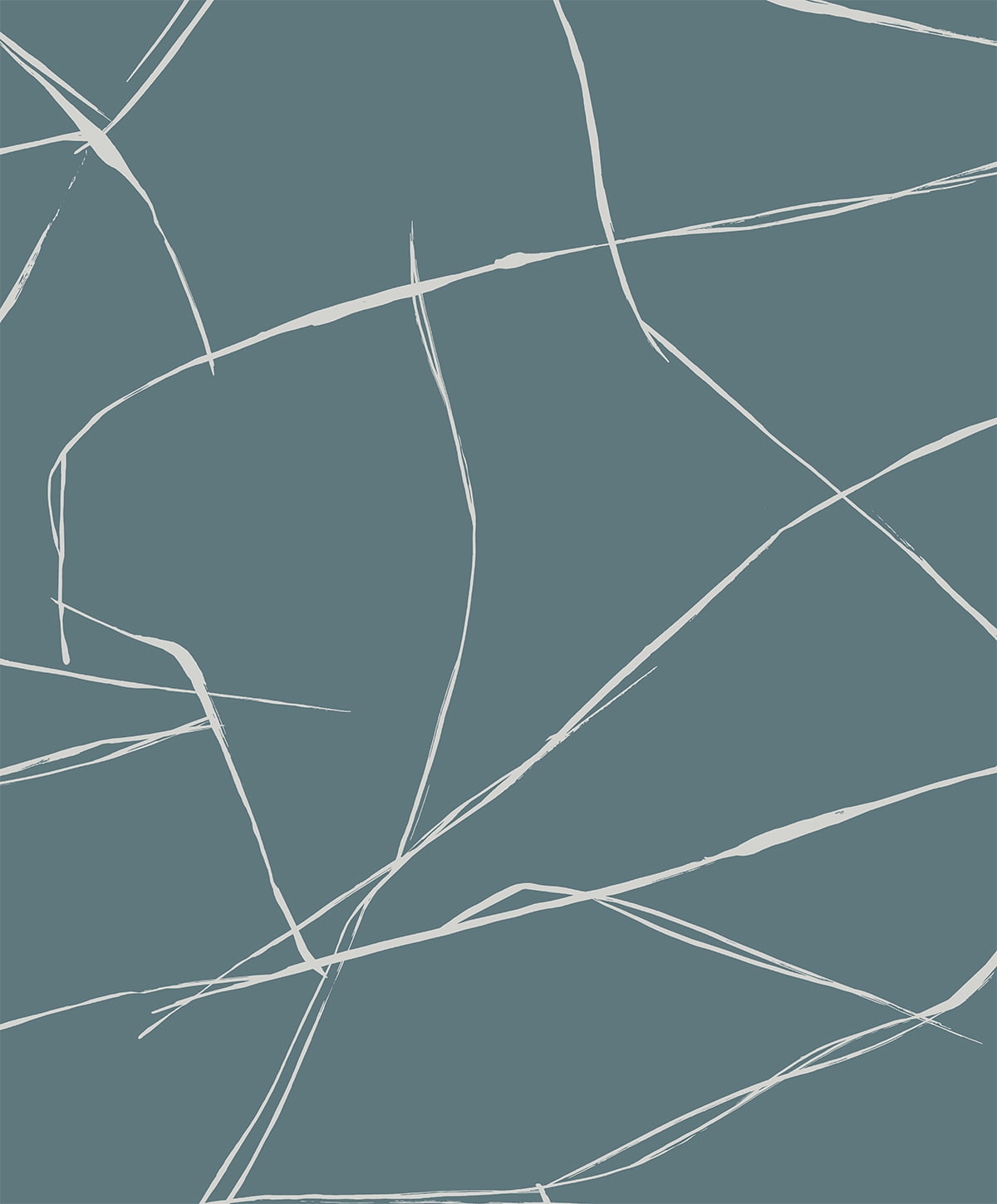 NextWall Blue Dusk Inkwork Abstract Peel and Stick Wallpaper