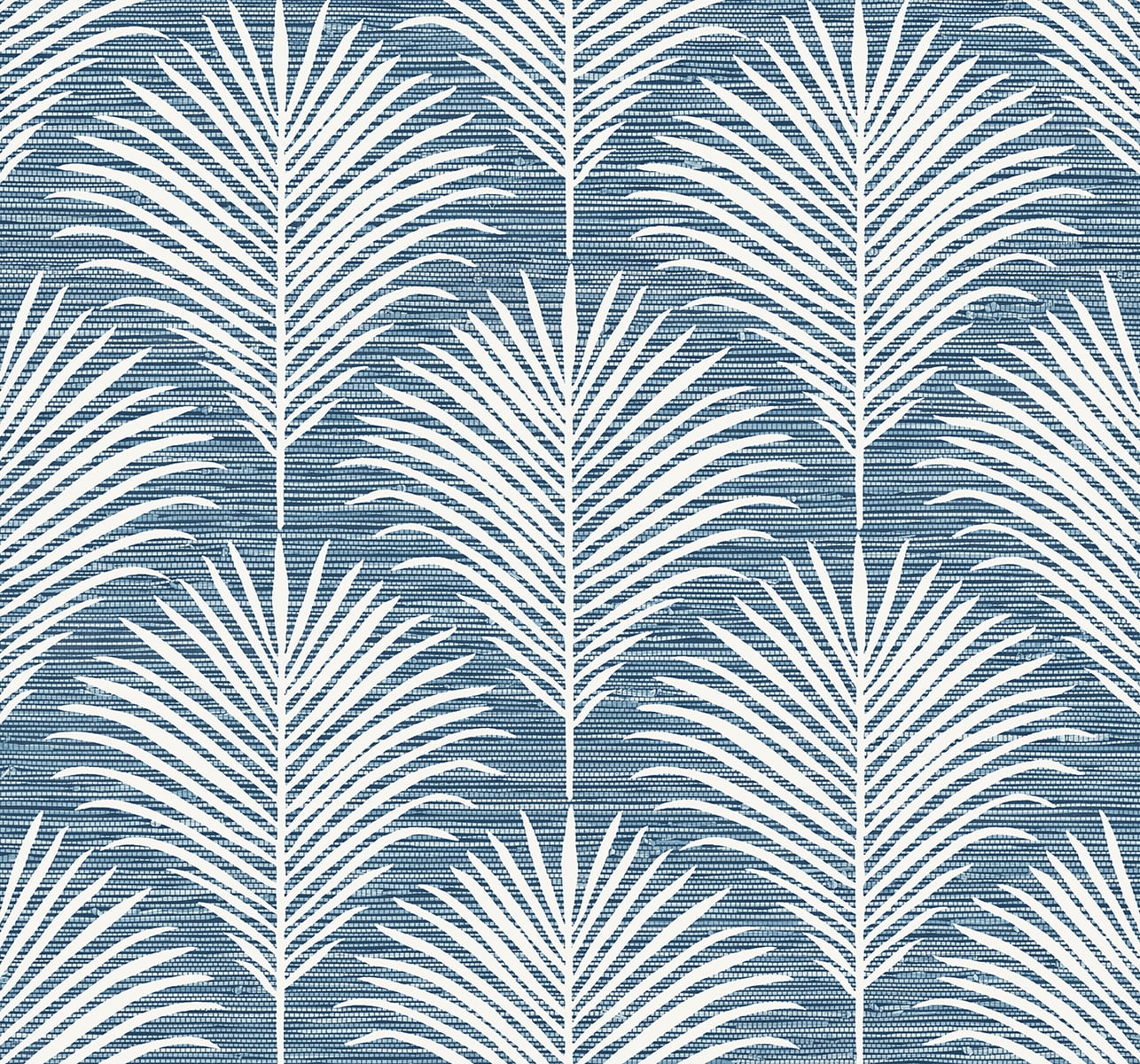 NextWall Blue Lagoon Grassland Palm Peel and Stick Wallpaper