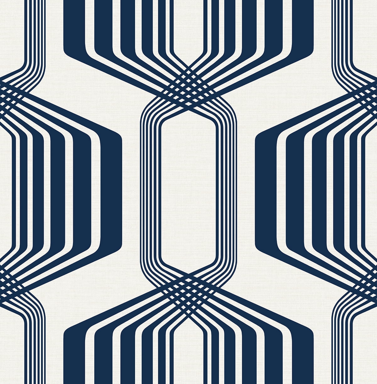 NextWall Blue Sapphire Striped Geo Peel and Stick Wallpaper