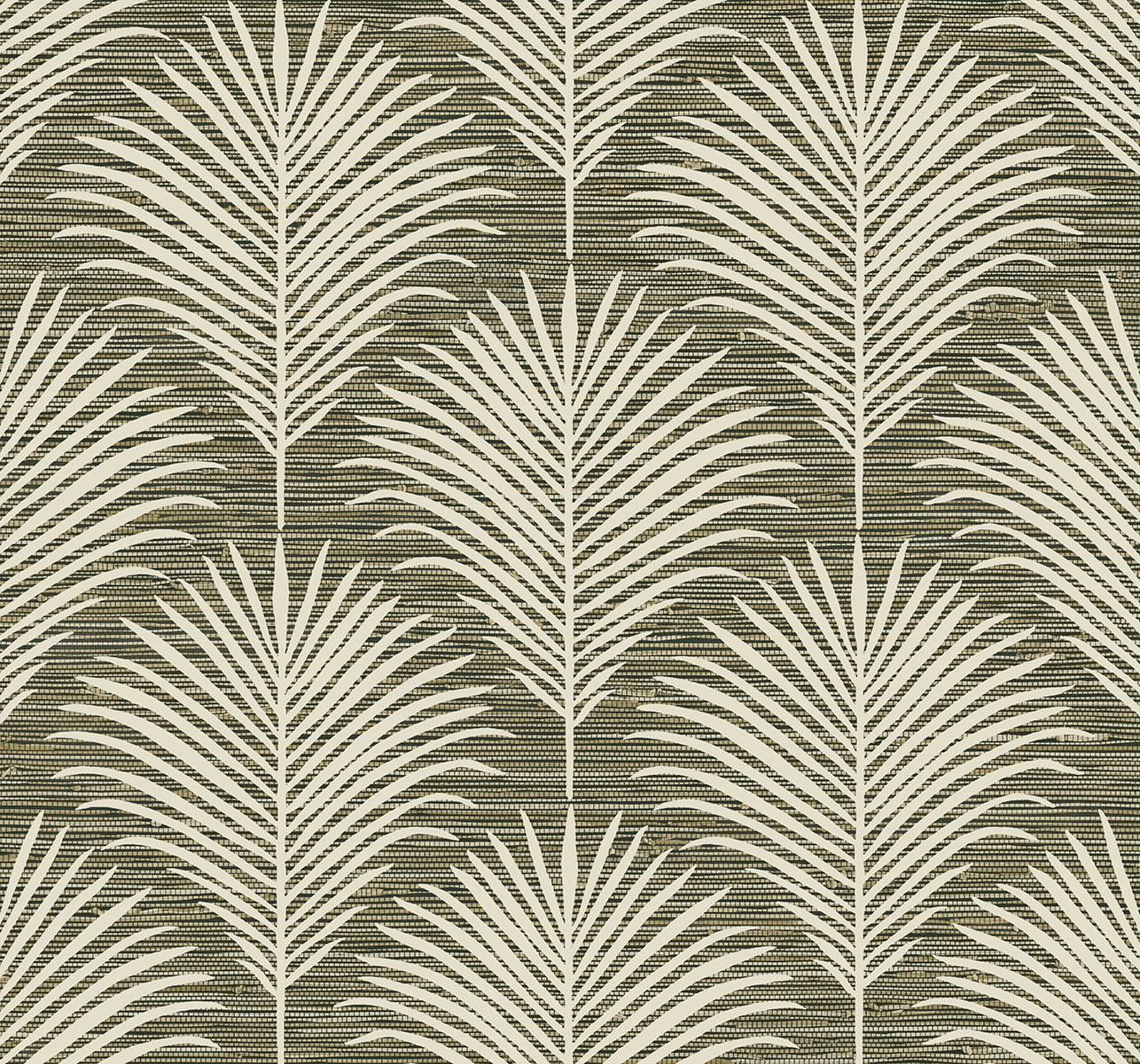 NextWall Charcoal & Sand Grassland Palm Peel and Stick Wallpaper
