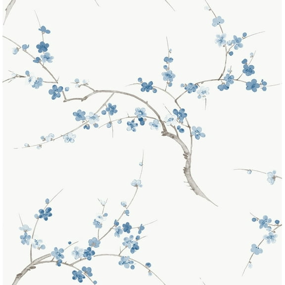 NextWall Cherry Blossom Floral Peel and Stick Wallpaper