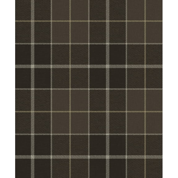 NextWall Coffee Altarinda Plaid Peel and Stick Wallpaper - 20.9 in. W. x 18 ft. L. Roll