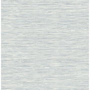 NextWall  Cyrus Faux Grasscloth Peel and Stick Wallpaper Dove Grey & Bluestone