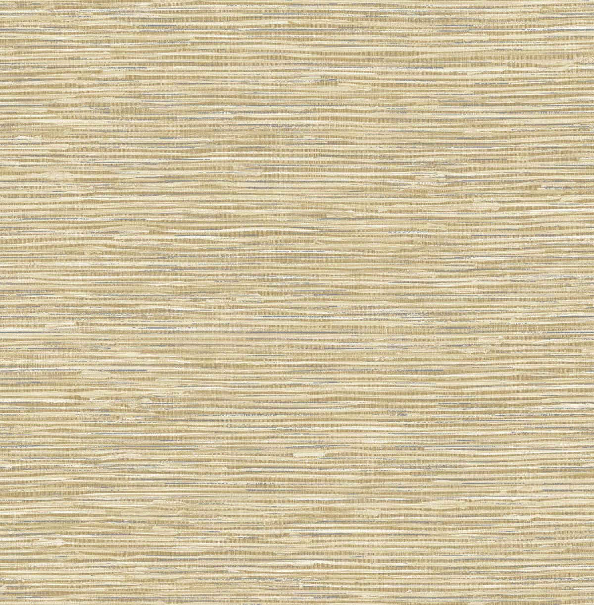 Khaki and Metallic Silver Faux Grasscloth Peel and Stick Wallpaper