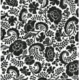 thumbnail image 1 of NextWall Dark Ash Tonal Paisley Peel and Stick Wallpaper, 1 of 7