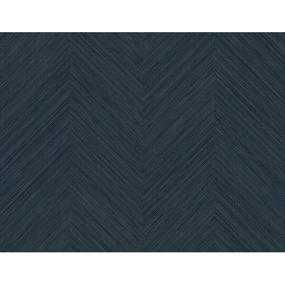NextWall Dark Blue Chevron Stripe Peel and Stick Wallpaper