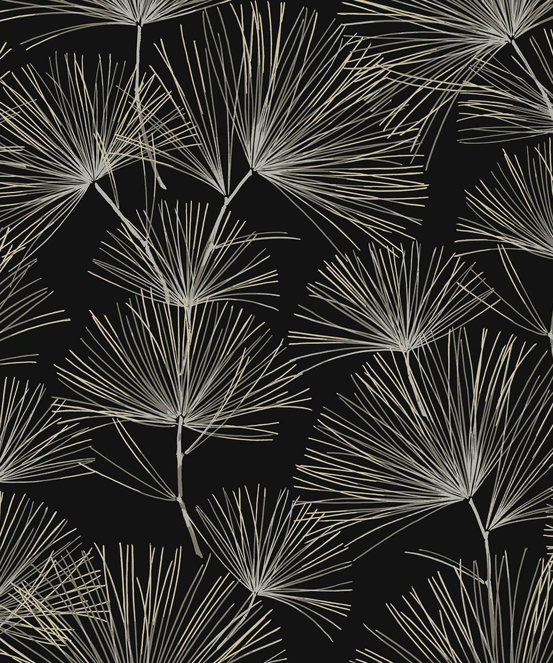 NextWall Ebony & Pavestone Pine Needle Peel and Stick Wallpaper