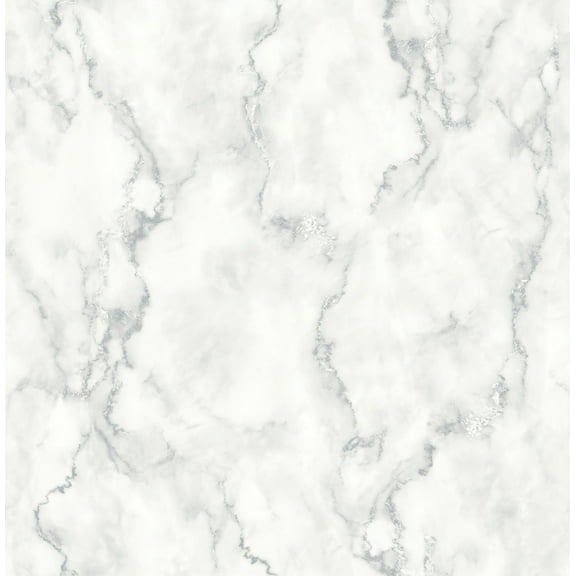 NextWall  Faux Marble Peel and Stick Removable Wallpaper - 20.5 in. W x 18 ft. L