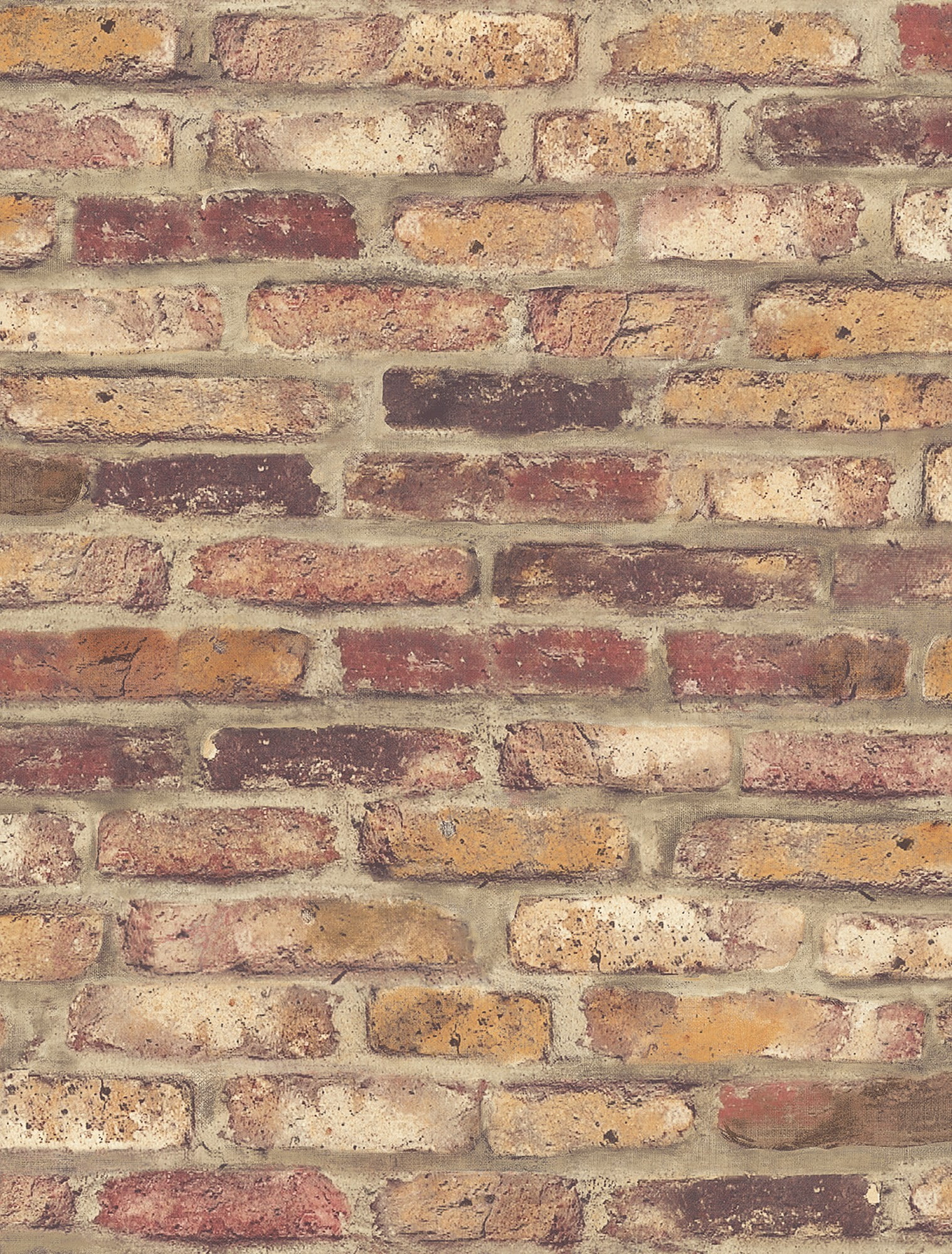 NextWall Faux Rustic Red Brick Peel and Stick Wallpaper - 20.5 in. W x 18 ft. L Roll