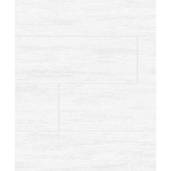 NextWall Faux Shiplap Paintable Peel and Stick Wallpaper