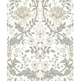 thumbnail image 1 of NextWall Ivory & Grey Honeysuckle Trail Peel and Stick Wallpaper, 1 of 8