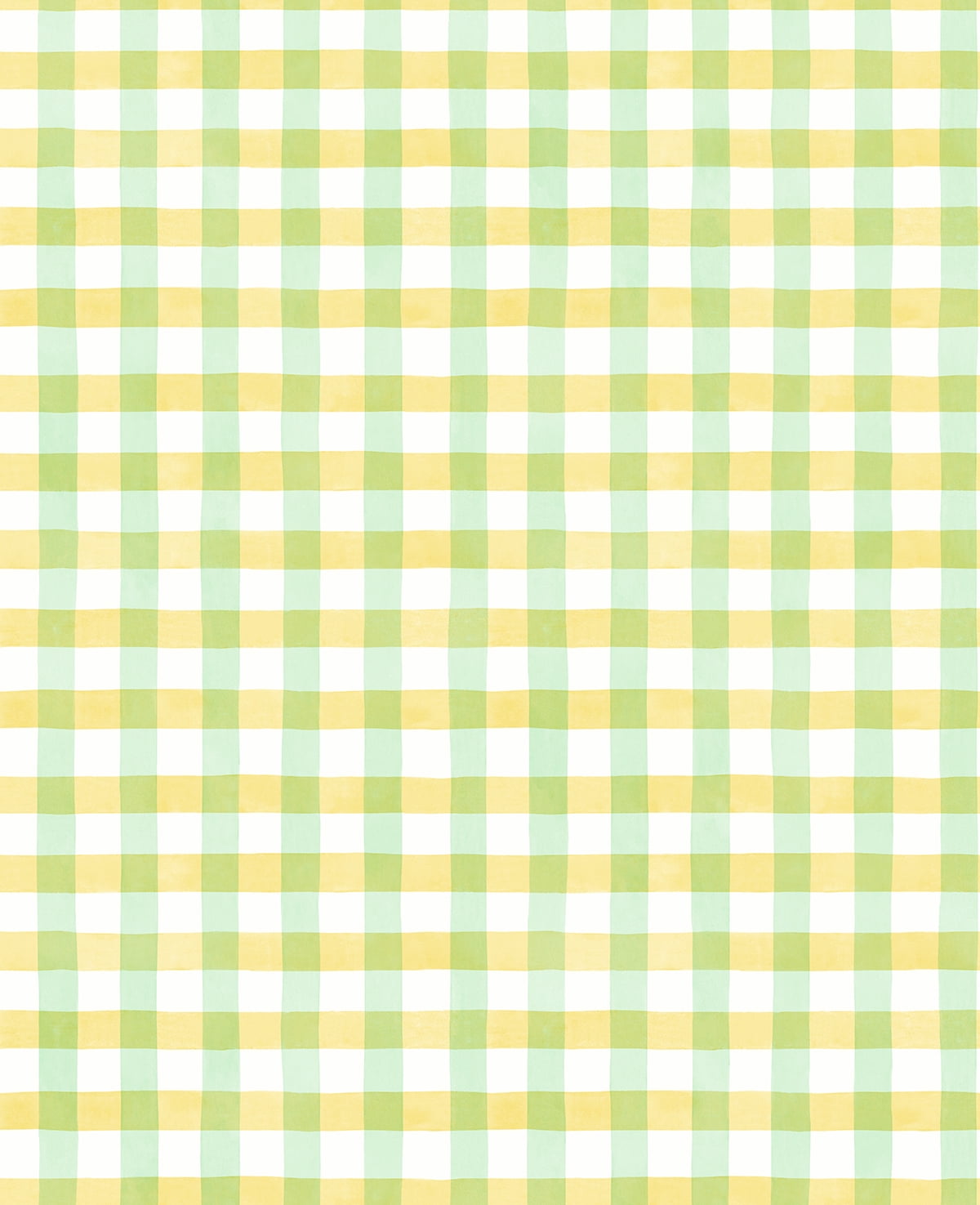 Lemon Lime Plaid Vinyl Peel and Stick Wallpaper Roll