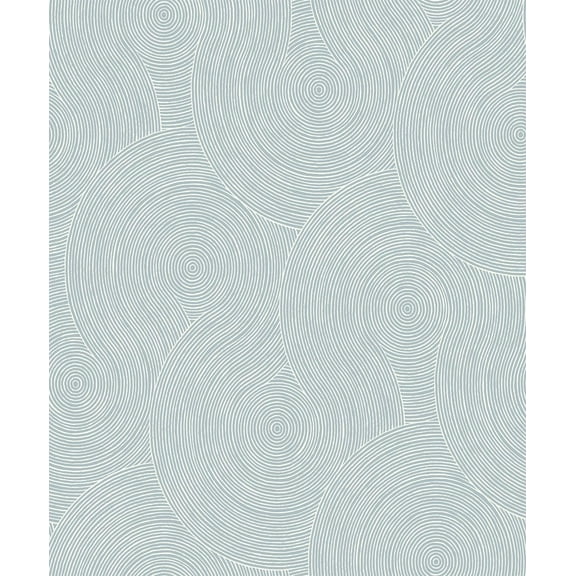 NextWall Light Blue Swirl Geo Peel and Stick Wallpaper - 20.9 in. W x 18 ft. L Roll