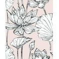 thumbnail image 1 of NextWall Lotus Floral Peel and Stick Wallpaper, 1 of 3