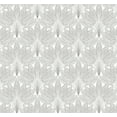 thumbnail image 1 of NextWall Metallic Silver Peacock Leaves Peel and Stick Wallpaper, 1 of 10
