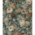 thumbnail image 1 of NextWall Midnight Blue & Café Rose Garden Peel and Stick Wallpaper, 1 of 8