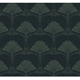 thumbnail image 1 of NextWall Midnight Blue & Juniper Deco Floral Peel and Stick Wallpaper, 1 of 8