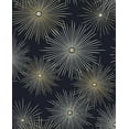 thumbnail image 1 of NextWall Midnight & Gold Starburst Geo Peel and Stick Wallpaper, 1 of 10