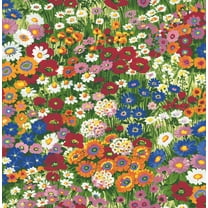 NextWall Multicolored Floral Meadow Peel and Stick Wallpaper