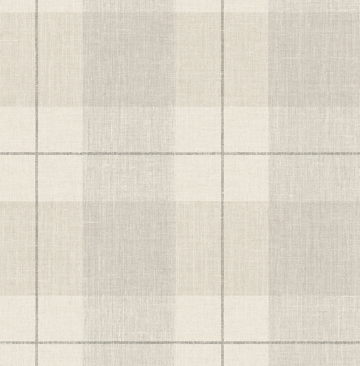 Neutral Plaid Peel and Stick Vinyl Wallpaper Roll