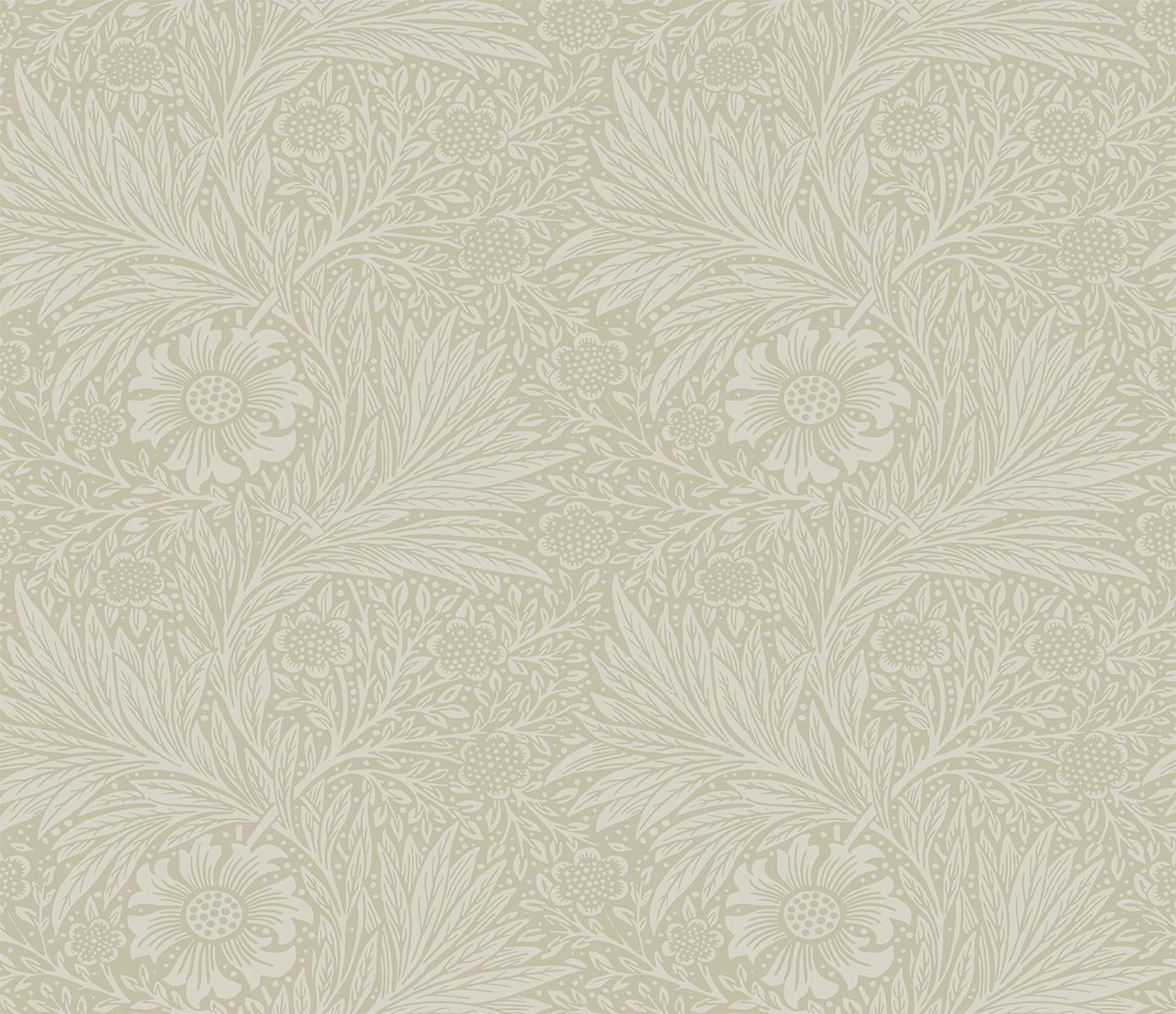 Neutral Marigold Garden Matte Vinyl Peel and Stick Wallpaper Roll