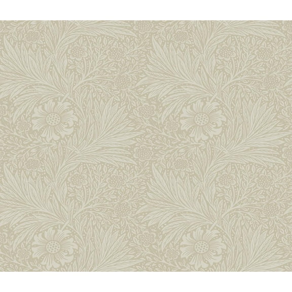 NextWall Neutral Marigold Garden Peel and Stick Wallpaper - 20.9 in. W x 18 ft. L Roll