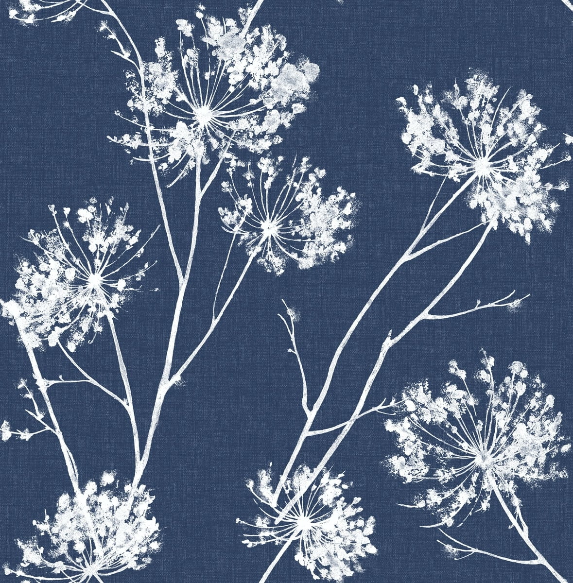 Light Blue Botanical Peel and Stick Wallpaper