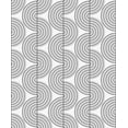 thumbnail image 1 of NextWall Onyx & Metallic Silver Zen Geo Peel and Stick Wallpaper, 1 of 9