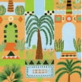 thumbnail image 1 of NextWall Orange Tropical Facade Peel and Stick Wallpaper, 1 of 11
