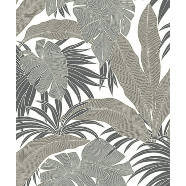 NextWall Pavestone Laguna Leaf Peel and Stick Wallpaper - 20.9 in. W x 18 ft. L Roll