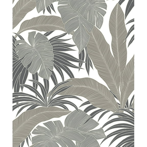 NextWall Pavestone Laguna Leaf Peel and Stick Wallpaper - 20.9 in. W x 18 ft. L Roll