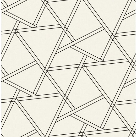 NextWall Railroad Geometric Peel and Stick Wallpaper