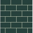 thumbnail image 1 of NextWall Retro Faux Subway Tile Peel and Stick Wallpaper (Evergreen), 1 of 14