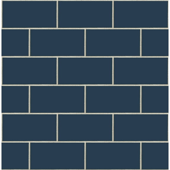 NextWall Retro Subway Tile Peel and Stick Wallpaper