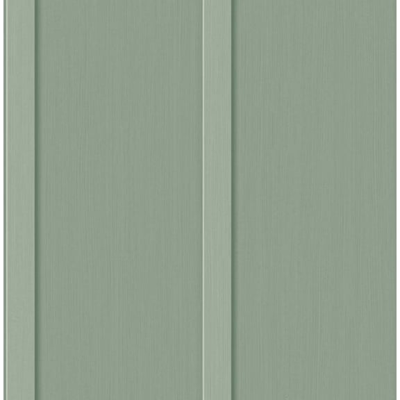 NextWall Sage Green Faux Board & Batten Peel and Stick Wallpaper