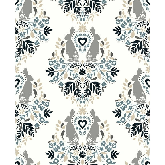 NextWall Spring Damask Peel and Stick Wallpaper