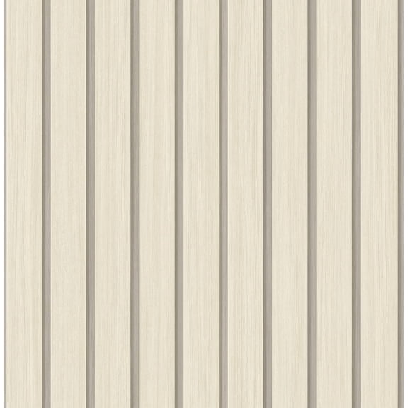NextWall Stacy Garcia Home Faux Wooden Slats Peel and Stick Wallpaper (Neutral)