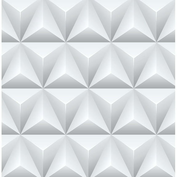 NextWall Triangle Origami Peel and Stick Wallpaper