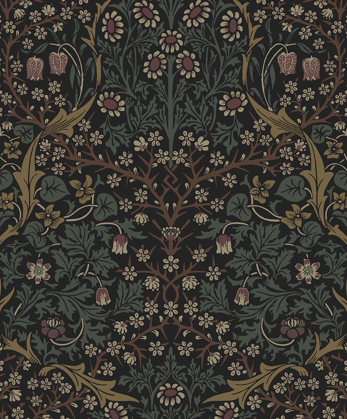 Victorian Garden Blacksmith & Cliffside Peel and Stick Wallpaper