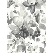 NextWall  Watercolor Flower Peel and Stick Wallpaper 20.5 in. W x 18 ft. L - Inkwell